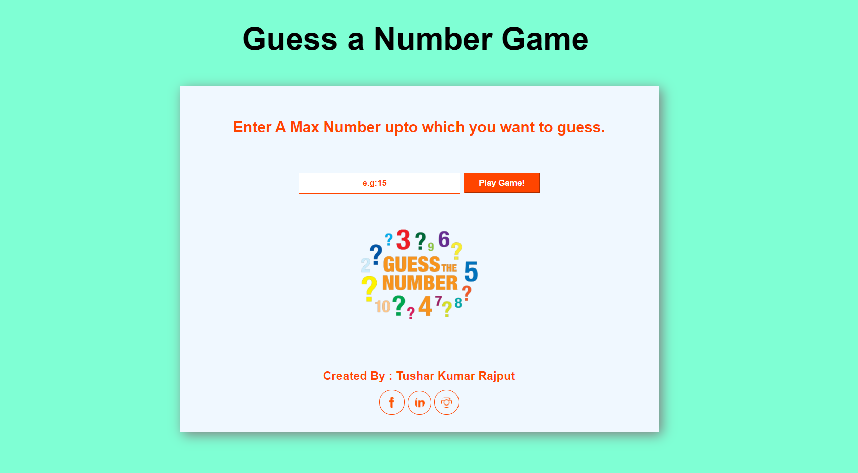 Guess a Number Game